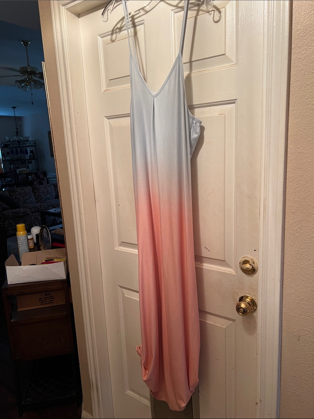 Pink Ombre Slip Maxi Dress